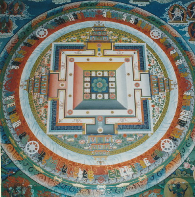 御心曼荼羅；ダラムサラ時輪堂の壁画
